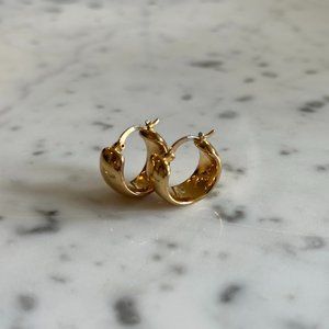 Club Monaco Chunky Gold Hoops